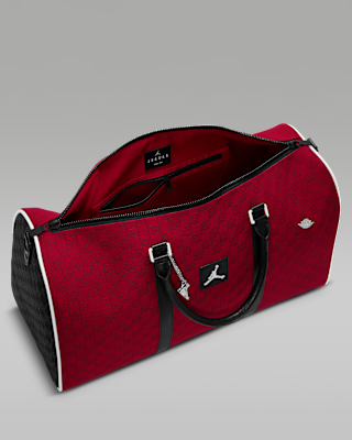 ★Nike Jordan Monogram Duffle Bag Black★ Jordan Monogram Duffle Bag Black/Grey Men's - SS25 - US